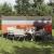 Paravan de camping, gri/portocaliu, 340x130 cm, impermeabil GartenMobel Dekor