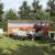 Paravan de camping, gri/portocaliu, 340x130 cm, impermeabil GartenMobel Dekor