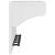 Suport pentru haine "SANDNES" alb 87x30x42 cm lemn masiv de pin GartenMobel Dekor