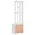 Arborele „SANDENS” alb 45x40x159,5 cm lemn masiv de pin GartenMobel Dekor