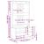 Arborele „SANDENS” 87x40x159,5 cm din lemn masiv de pin GartenMobel Dekor