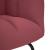 Scaun balansoar cu taburet, roșu vin, material textil GartenMobel Dekor