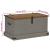 Cufă de depozitare HALDEN gri 91x48x47 cm lemn masiv de pin GartenMobel Dekor