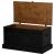 Cufă de depozitare HALDEN Negru 91x48x47 cm Lemn masiv de pin GartenMobel Dekor