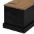 Cufă de depozitare HALDEN Negru 91x48x47 cm Lemn masiv de pin GartenMobel Dekor