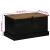 Cufă de depozitare HALDEN Negru 91x48x47 cm Lemn masiv de pin GartenMobel Dekor