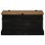 Cufă de depozitare HALDEN Negru 91x48x47 cm Lemn masiv de pin GartenMobel Dekor