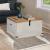 Cufă de depozitare HALDEN alb 91x91x47 cm lemn masiv de pin GartenMobel Dekor