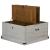 Cufă de depozitare HALDEN alb 91x91x47 cm lemn masiv de pin GartenMobel Dekor