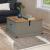 Cufă de depozitare HALDEN gri 91x91x47 cm lemn masiv de pin GartenMobel Dekor