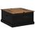 Cufă de depozitare HALDEN Negru 91x91x47 cm Lemn masiv de pin GartenMobel Dekor