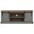 Dulap TV HALDEN 2 usi glisante gri 150x40x60 cm lemn masiv GartenMobel Dekor