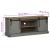 Dulap TV HALDEN 2 usi glisante gri 150x40x60 cm lemn masiv GartenMobel Dekor
