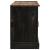 Dulap TV HALDEN 2 usi glisante negru 150x40x60 cm lemn masiv GartenMobel Dekor