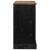 Bufetă HALDEN 2 uși glisante negru 112x40x80 cm lemn masiv GartenMobel Dekor