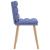 Scaune de sufragerie 2 buc țesătură Jeans Blue GartenMobel Dekor