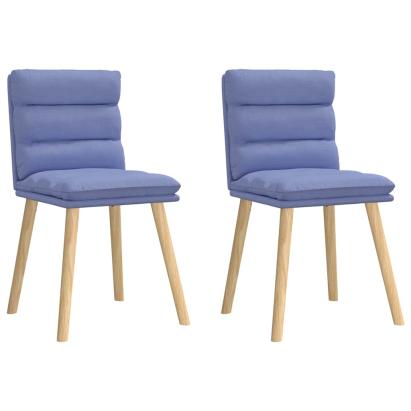 Scaune de sufragerie 2 buc țesătură Jeans Blue GartenMobel Dekor