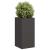 Jardinier negru 40x40x80 cm Oțel laminat la rece GartenMobel Dekor