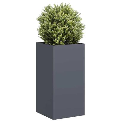 Jardinieră Antracit 40x40x80 cm Oțel laminat la rece GartenMobel Dekor
