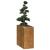 Jardinieră Rusty 40x80x80 cm Oțel pentru intemperii GartenMobel Dekor