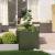 Jardinieră verde măsline 80x80x80 cm oțel GartenMobel Dekor