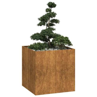 Jardinieră Rusty 80x80x80 cm Oțel pentru intemperii GartenMobel Dekor