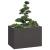 Jardinier negru 120x80x80 cm Oțel GartenMobel Dekor