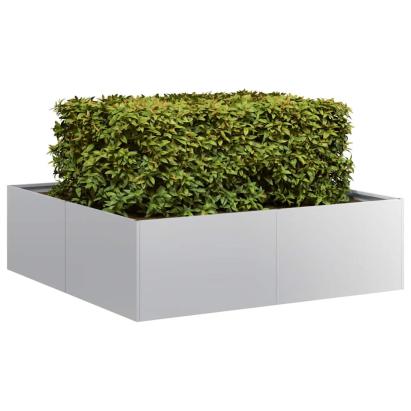 Jardinieră 100x100x30 cm oțel galvanizat GartenMobel Dekor
