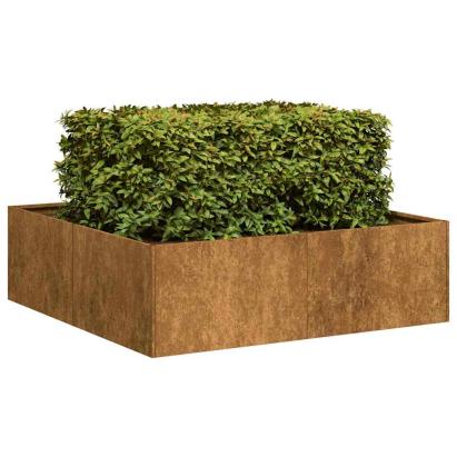 Jardinieră Rusty 100x100x30 cm Oțel pentru intemperii GartenMobel Dekor