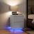 Noptiera cu lumini LED alb 38x34x50 cm GartenMobel Dekor