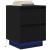 Noptiera cu lumini LED Negru 38x34x50 cm GartenMobel Dekor