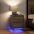 Noptiera cu lumini LED Stejar Sonoma 38x34x50 cm GartenMobel Dekor