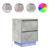 Noptiera cu lumini LED Gri beton 38x34x50 cm GartenMobel Dekor