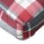 Perne de paleți, roșu carouri, material textil GartenMobel Dekor