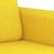 Set de canapele cu perne, 3 piese, galben deschis, textil GartenMobel Dekor