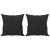 Set de canapele cu perne, 3 piese, negru, textil GartenMobel Dekor
