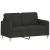 Set de canapele cu perne, 3 piese, negru, textil GartenMobel Dekor