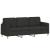 Set de canapele cu perne, 3 piese, negru, textil GartenMobel Dekor
