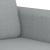 Set de canapele cu perne, 2 piese, gri deschis, textil GartenMobel Dekor