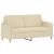 Set de canapele cu perne, 2 piese, crem, textil GartenMobel Dekor