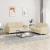 Set de canapele cu perne, 2 piese, crem, textil GartenMobel Dekor