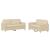 Set de canapele cu perne, 2 piese, crem, textil GartenMobel Dekor