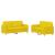 Set de canapele cu perne, 2 piese, galben deschis, textil GartenMobel Dekor