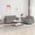 Set de canapea cu perne, 2 piese, gri taupe, material textil GartenMobel Dekor