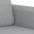Set de canapele cu perne, 2 piese, gri deschis, material textil GartenMobel Dekor