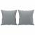 Set de canapele cu perne, 2 piese, gri deschis, material textil GartenMobel Dekor