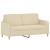 Set de canapele cu perne, 2 piese, crem, material textil GartenMobel Dekor