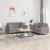 Set de canapele cu perne, 2 piese, gri taupe, textil GartenMobel Dekor