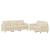Set de canapele cu perne, 2 piese, crem, textil GartenMobel Dekor