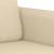Set de canapele cu perne, 2 piese, crem, textil GartenMobel Dekor